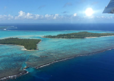 Tetiaroa seen from plane - Topdive Polynesia